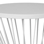 Table d'appoint ronde en fer forgé Lassen par Christopher Knight Home