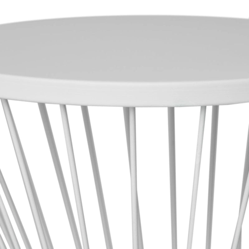 Table d'appoint ronde en fer forgé Lassen par Christopher Knight Home