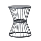 Table d'appoint ronde en fer forgé Lassen par Christopher Knight Home