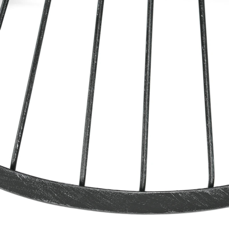 Table d'appoint ronde en fer forgé Lassen par Christopher Knight Home