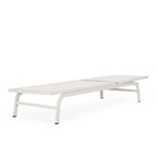 Chaise longue d'extérieur Finn en aluminium et maille par Christopher Knight Home