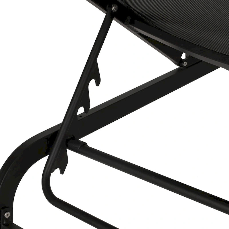 Chaise longue d'extérieur Finn en aluminium et maille par Christopher Knight Home