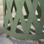 Ensemble de tables d'appoint gigognes Selen Outdoor de 12 et 14 pouces en treillis par Christopher Knight Home