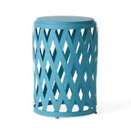Ensemble de tables d'appoint gigognes Selen Outdoor de 12 et 14 pouces en treillis par Christopher Knight Home