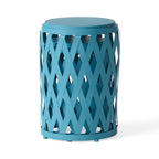 Ensemble de tables d'appoint gigognes Selen Outdoor de 12 et 14 pouces en treillis par Christopher Knight Home