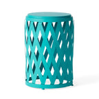 Ensemble de tables d'appoint gigognes Selen Outdoor de 12 et 14 pouces en treillis par Christopher Knight Home