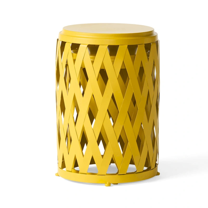 Ensemble de tables d'appoint gigognes Selen Outdoor de 12 et 14 pouces en treillis par Christopher Knight Home