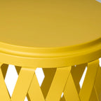 Ensemble de tables d'appoint gigognes Selen Outdoor de 12 et 14 pouces en treillis par Christopher Knight Home