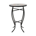Table d'appoint d'extérieur La Crescenta avec plateau en mosaïque par Christopher Knight Home