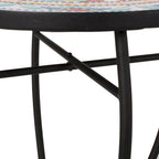 Table d'appoint d'extérieur La Crescenta avec plateau en mosaïque par Christopher Knight Home