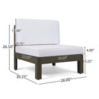 Ensemble de canapé d'angle en acacia 9 pièces Oana Outdoor par Christopher Knight Home