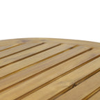 Table basse d'extérieur circulaire Solano en bois d'acacia par Christopher Knight Home