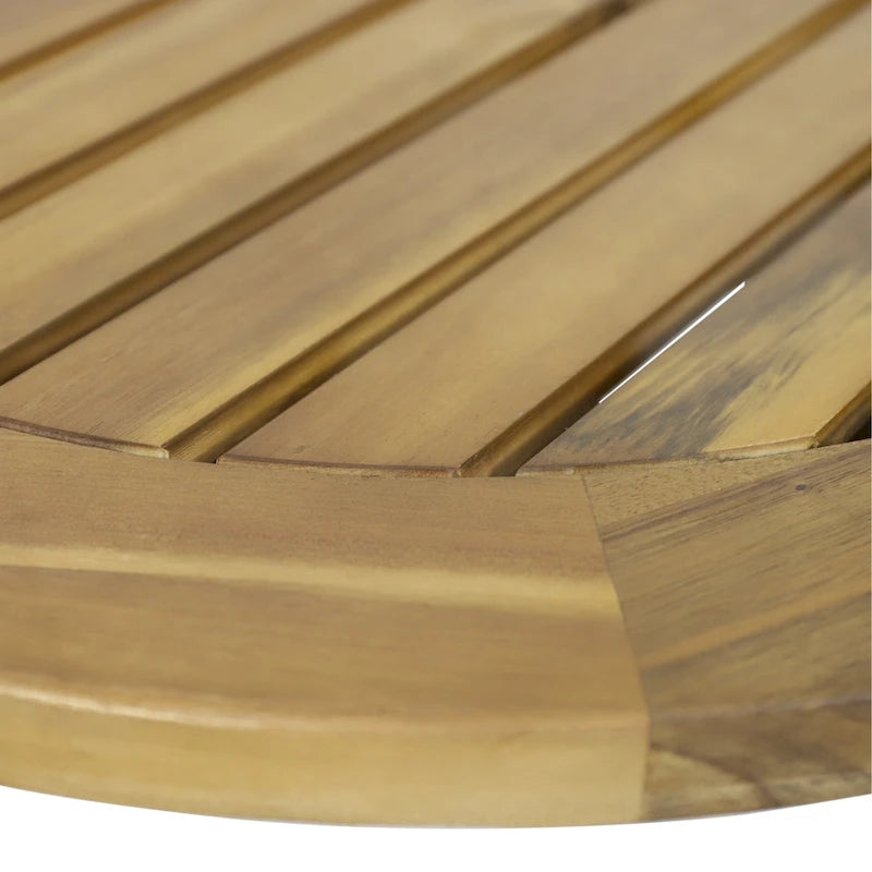 Table basse d'extérieur circulaire Solano en bois d'acacia par Christopher Knight Home