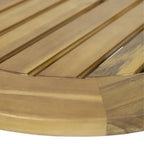 Table basse d'extérieur circulaire Solano en bois d'acacia par Christopher Knight Home