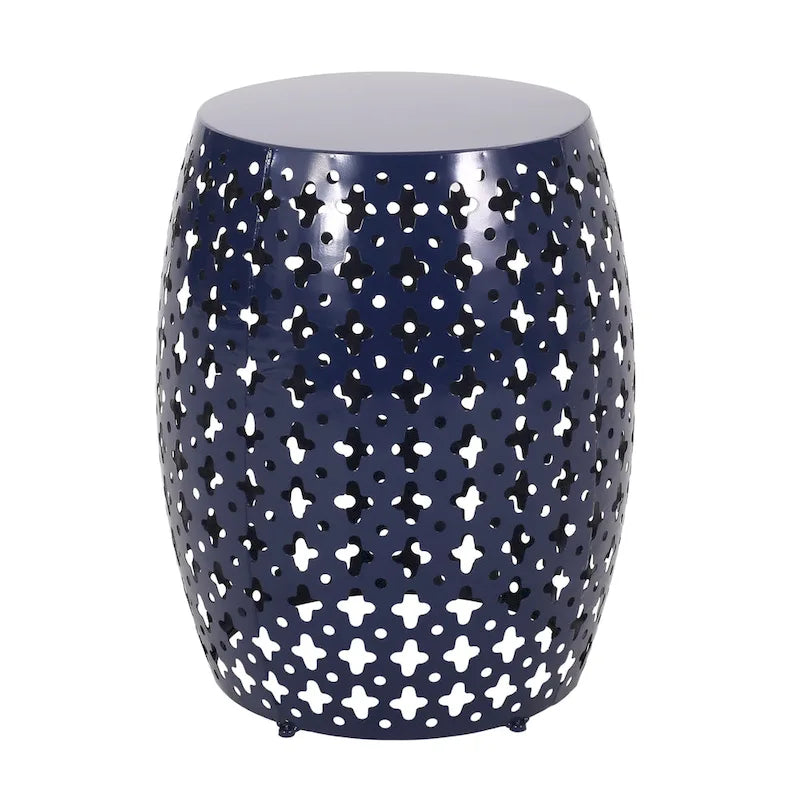 Table d'appoint d'extérieur en métal Colcord de Christopher Knight Home