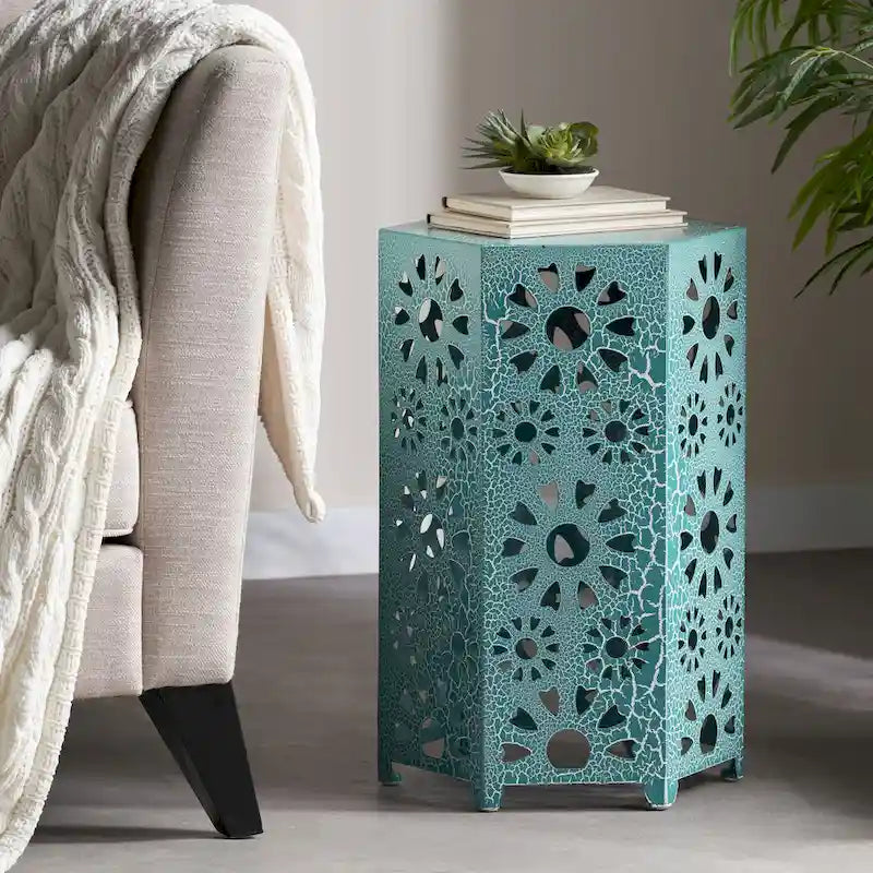 Table d'appoint d'extérieur Eliana de 14 pouces par Christopher Knight Home