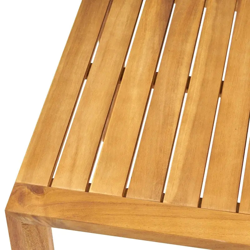 Salon de jardin 3 pièces Leah en bois d'acacia avec coussins par Christopher Knight Home