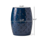 Table d'appoint ronde d'extérieur en fer ajouré Soleil de Christopher Knight Home - 39,4 cm (P) x 39,4 cm (L) x 51,25 cm (H)
