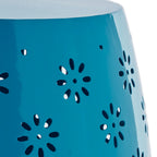 Table d'appoint ronde d'extérieur en fer ajouré Soleil de Christopher Knight Home - 39,4 cm (P) x 39,4 cm (L) x 51,25 cm (H)