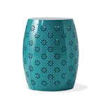 Table d'appoint ronde d'extérieur en fer ajouré Soleil de Christopher Knight Home - 39,4 cm (P) x 39,4 cm (L) x 51,25 cm (H)