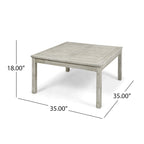 Table basse d'extérieur Perla en bois d'acacia par Christopher Knight Home