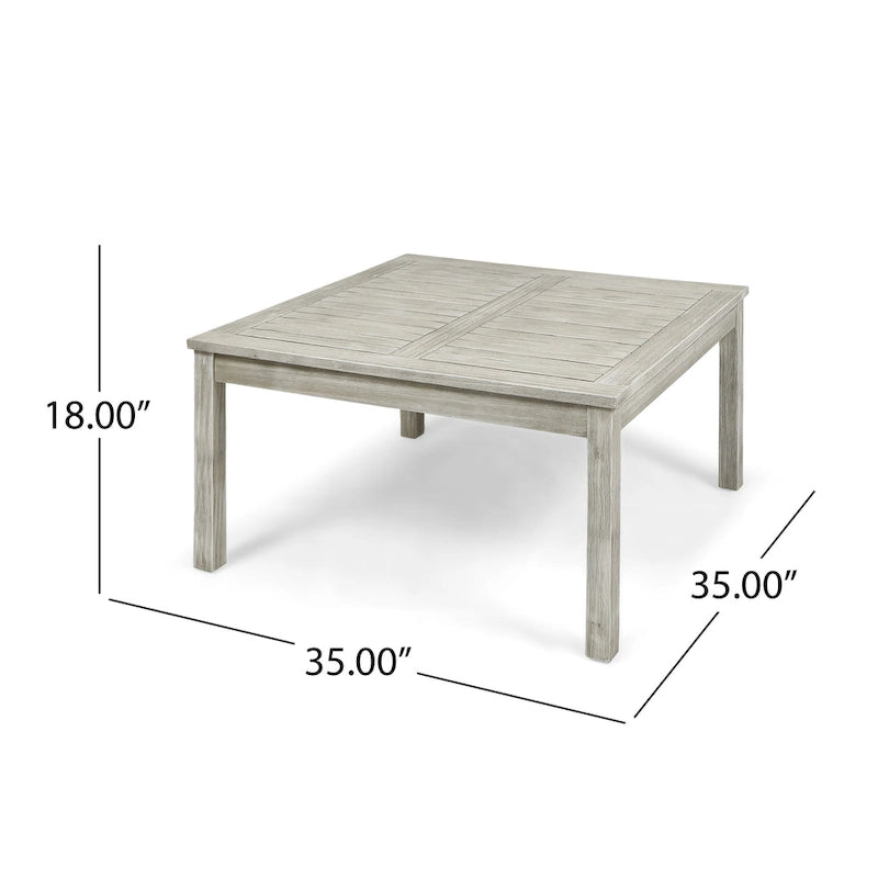 Table basse d'extérieur Perla en bois d'acacia par Christopher Knight Home