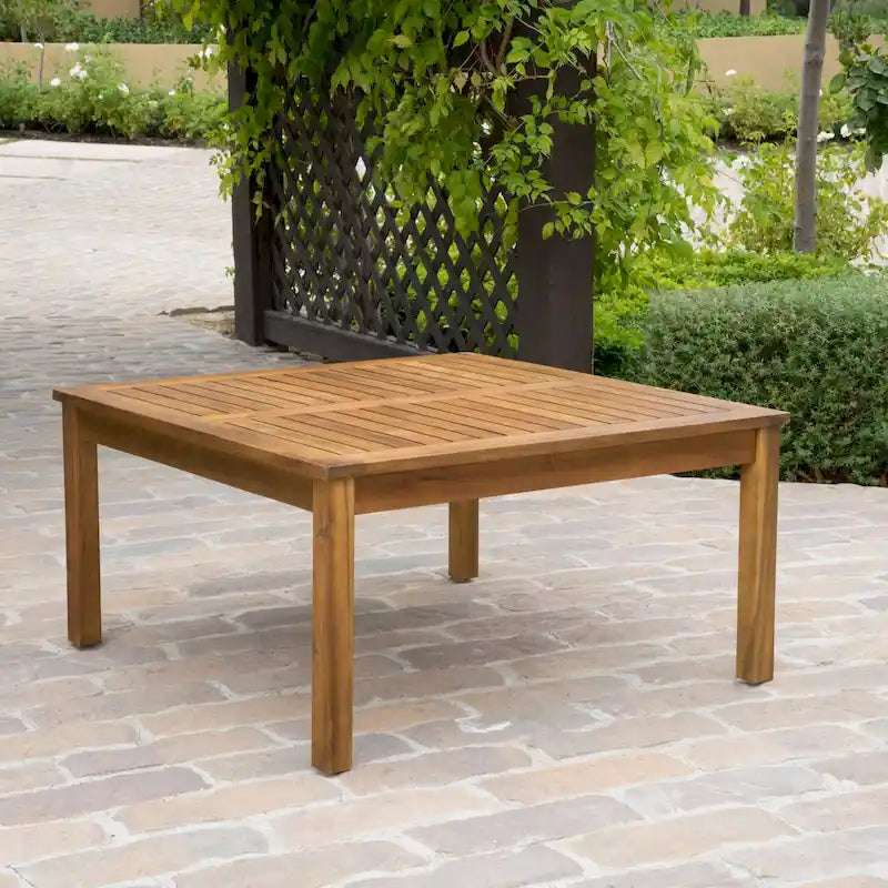 Table basse d'extérieur Perla en bois d'acacia par Christopher Knight Home