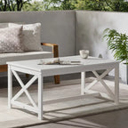 Table Basse Rectangulaire d'Extérieur en Bois Ivan de Christopher Knight Home
