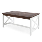 Table Basse Rectangulaire d'Extérieur en Bois Ivan de Christopher Knight Home