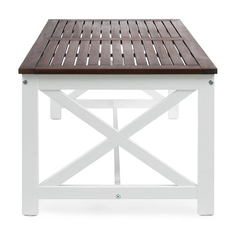 Table Basse Rectangulaire d'Extérieur en Bois Ivan de Christopher Knight Home