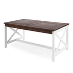 Table Basse Rectangulaire d'Extérieur en Bois Ivan de Christopher Knight Home