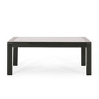 Table basse d'extérieur Maya Bay en aluminium et verre trempé par Christopher Knight Home