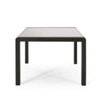 Table basse d'extérieur Maya Bay en aluminium et verre trempé par Christopher Knight Home
