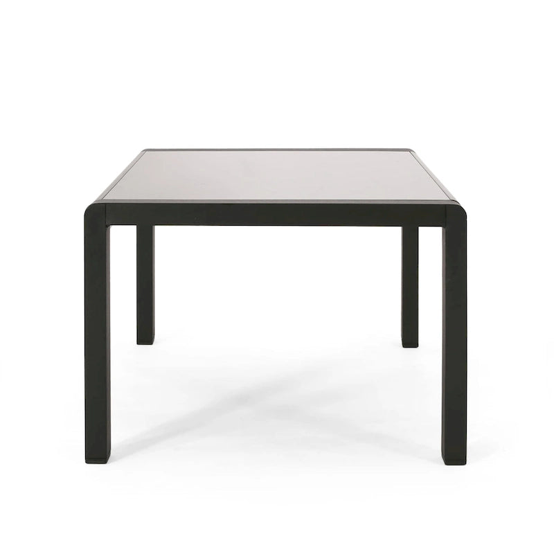 Table basse d'extérieur Maya Bay en aluminium et verre trempé par Christopher Knight Home