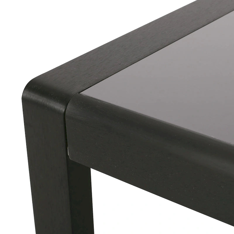 Table basse d'extérieur Maya Bay en aluminium et verre trempé par Christopher Knight Home