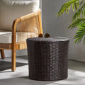 Table d'appoint en osier baril Keaton Christopher Knight Home