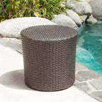 Christopher Knight Home Keaton Wicker Barrel Side Table