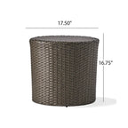 Table d'appoint en osier baril Keaton Christopher Knight Home