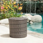 Table d'appoint en osier baril Keaton Christopher Knight Home