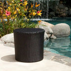 Table d'appoint en osier baril Keaton Christopher Knight Home