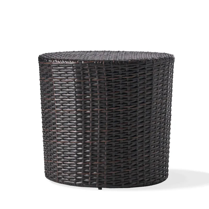 Table d'appoint en osier baril Keaton Christopher Knight Home