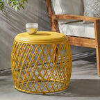 Table d'appoint d'extérieur Alamera Lattice de 19 pouces par Christopher Knight Home - 17,75L x 19,75l x 19,75P