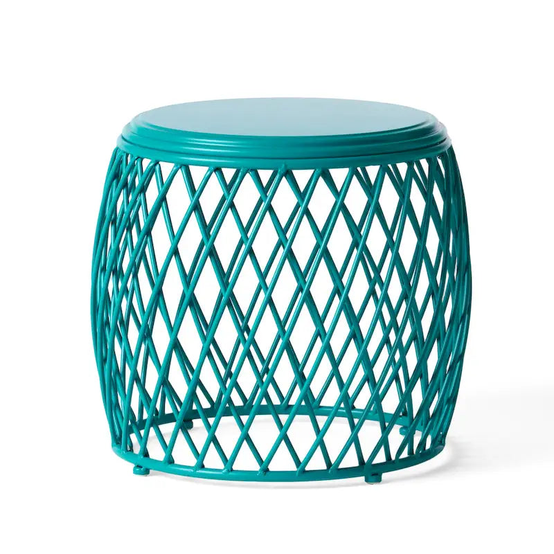 Table d'appoint d'extérieur Alamera Lattice de 19 pouces par Christopher Knight Home - 17,75L x 19,75l x 19,75P