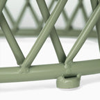 Table d'appoint d'extérieur Alamera Lattice de 19 pouces par Christopher Knight Home - 17,75L x 19,75l x 19,75P