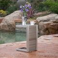 Table d'appoint moderne en C Cape Coral de Christopher Knight Home - 14,50 L x 15,00 P x 24,00 H