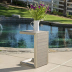 Table d'appoint moderne en C Cape Coral de Christopher Knight Home - 14,50 L x 15,00 P x 24,00 H