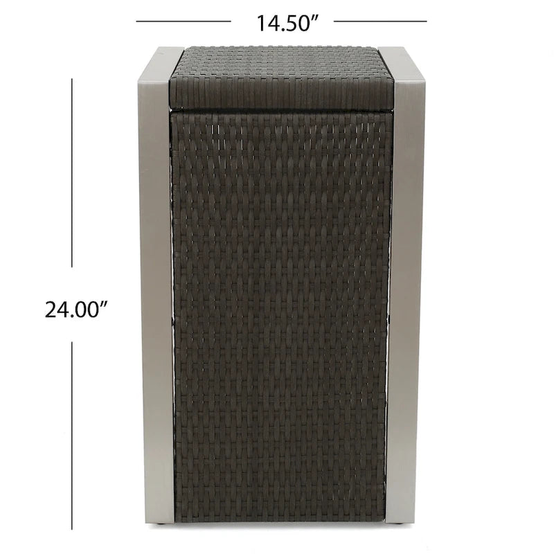 Table d'appoint moderne en C Cape Coral de Christopher Knight Home - 14,50 L x 15,00 P x 24,00 H