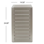 Table d'appoint moderne en C Cape Coral de Christopher Knight Home - 14,50 L x 15,00 P x 24,00 H