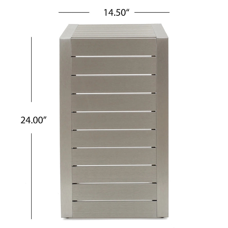 Table d'appoint moderne en C Cape Coral de Christopher Knight Home - 14,50 L x 15,00 P x 24,00 H