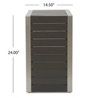Table d'appoint moderne en C Cape Coral de Christopher Knight Home - 14,50 L x 15,00 P x 24,00 H